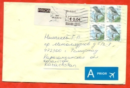 Belgium 2001.  The Envelope  Passed The Mail. Airmail. - Passeri