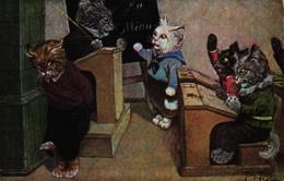 Katze, Katzenschule, Um 1910 - Thiele, Arthur