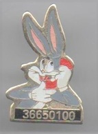 BD241 Pin's BUGS BUNNY LAPIN RABBIT WARNER Téléphone Version Hauteur 25 Mm Cartouche NOIRE Achat Immédiat - BD