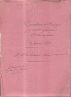 VILLENOY 1831, Partage GERMAIN / LORIN / CHOLIN - (LORIN Postillon à Meaux, J.-Baptiste GERMAIN Berger à Mareuil-lès-M.) - Villenoy