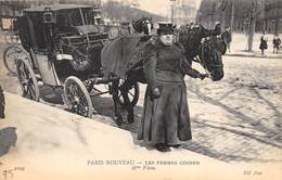 75-PARIS-LES FEMMES COCHER - Transporte Público