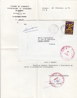 LETTRE AVEC CORRESPONDANCE. MALI. CHAMBRE DE COMMERCE ET D'INDUSTRIES BAMAKO - Malí (1959-...)