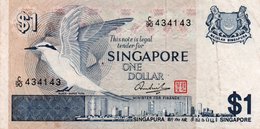 SINGAPORE 1 DOLLAR 1976 P-9  XF  SERIE C/90 434143 - Singapur