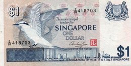 SINGAPORE 1 DOLLAR 1976 P-9  XF  SERIE E/91 418703 - Singapour