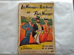 LES PIEDS NICKELES  N° 4  SUR LES BORDS DE LA RIVIERA  PAPIER MAT  REED  S.P.E 1950 - Pieds Nickelés, Les