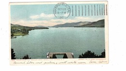 LAKE GEORGE, New York, USA, View From Fort William Henry Hotel, 1906 UB Detroit Photographic Co. Postcard - Adirondack