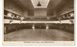 CPA , R.U , N°5 ,Interior , Civic Hall, Wolverhampton , Ed. L.W. Lewis - Wolverhampton