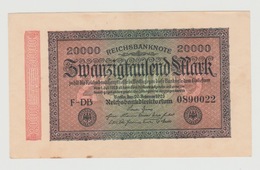 Banknote Reichsbanknote Duitsland 20000 Mark 1923 F-DB UNC - 20000 Mark