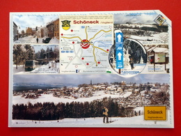 Schöneck - Vogtland - Mühlental - Musikwinkel - Landkarte - Winter - Wappen - Balkon Des Vogtlandes - Vogtland