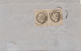 4 C N° 27 Imprimé Avec Paire Obl "Alger" Au Tarif Imprimé De 8 C Signé Calves Rare ! - 1863-1870 Napoleon III With Laurels