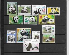 Thème Animaux - Pandas - Collection Timbres Neufs ** Sans Charnière - Tous Pays - TB - Autres & Non Classés