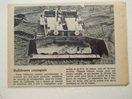 Californie  - Tracteur Caterpillar Dit "Bulldozer " - Coupure De Presse De 1950 - Tracteurs