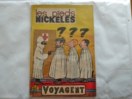 LES PIEDS NICKELES  N° 57  VOYAGENT   E.O 1965 PAPIER MAT S.P.E - Pieds Nickelés, Les