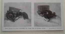 Vosges  - Autochenille De Neige Citroen - Coupure De Presse De 1931 - Tracteurs