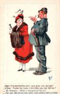 CPA - Illustration MICH - "Policier Et Une Dame" - Edition SID.Paris - Mich