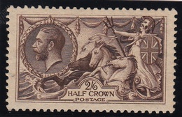 GRAN BRETAGNA 1918  SEA HORSES  SG 415 BRANDBURY  2/6d  REDDISH BROWN SUPERB MINT  EXTRA FRESH VERY WELL CENTERED - Nuevos