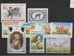 Thème Animaux - Moutons - Collection Timbres Neufs ** Sans Charnière - Tous Pays - TB - Hoftiere