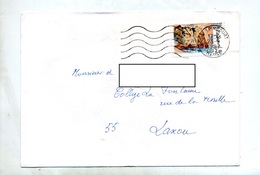 Lettre Flamme Muette Spincourt - Army Postmarks (before 1900)