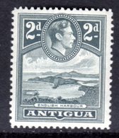 ANTIGUA - 1938-1951 2d GREY KGVI DEFINITIVE FINE MNH ** REF A SG 101 - 1858-1960 Kolonie Van De Kroon