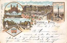 75-PARIS-SOUVENIR DE PARIS - Mehransichten, Panoramakarten