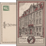 Bavière 1911. Entier Postal TSC. Au Recto, Caducée. Pommes. Association Mercure, Nuremberg - Mythologie