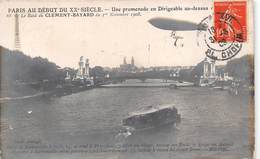 75-PARIS-DEBUT DU XXe SIECLE, UNE PROMONADE EN DIRIGEABLE , LE RAID DU CLEMENT-BAYARD 1er NOVEMBRE 1908 - Other & Unclassified