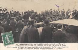 75-PARIS-LA CATASTROPHE DE LA COURSE PARIS-MADRID 21 MAI 1911 DU MOMOPLAN DE TKAIN - Other & Unclassified