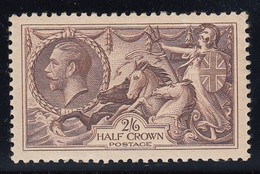 GRAN BRETAGNA 1934  2/6d  SG 450 RE-ENGRAVED  CHOCOLATE BROWN MNH  FULL ORIGINAL GUM - CENTERED - FRESH - - Neufs