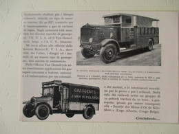Transport Utilitaire - Camion Gazogene Colonial Belge Ets J Van Hemelryck - Coupure De Presse De 1928 - Camion