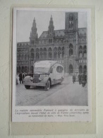 Transport Utilitaire - Camion Roulotte Automobile Panhard à Vienne (Wien)  - Coupure De Presse De 1931 - LKW