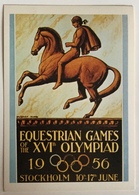 AK  OLYMPIC  GAMES  STOCKHOLM 1956.  REPRODUCTION - Olympic Games