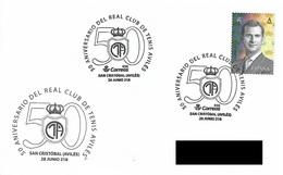 SPAIN. POSTMARK 50th ANNIV. ROYAL TENNIS CLUB AVILES. 2018 - Other & Unclassified