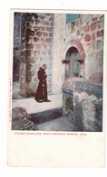 SANTA BARBARA, California, USA, Father Hugolinos, Santa Barbara Mission, Pre-1909 UB Rieder Postcard - Santa Barbara