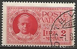 VATICAN / LETTRE EXPRES N° 1 OBLITERE - Exprès