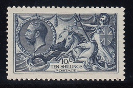 GRAN BRETAGNA 1913 10s INDIGO BLUE   SG 402 MINT ORIGINAL GUM  CENTERED  EXCELLENT STAMP FULL PERF.   EXPERTISED DIENA - Neufs