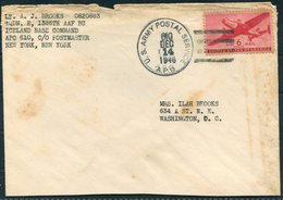 1946 Iceland U.S. Army Postal Service A.P.O. 610 Airmail Cover - Washington USA. E Squadron A.A.F. Keflavik - Storia Postale