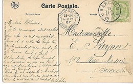 Belgique BARCHON CAD 1907 Sur 5c  ... G - Correo Rural