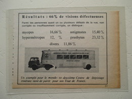 Transport Utilitaire - Ensemble Routier Médical Itinérant - Tracteur & Semi Remorque - Coupure De Presse De 1966 - LKW