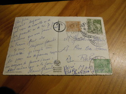 GENEVE GARE CORNAVIN 18/8/55 TAXEE BICOLORE - Timbres-taxe