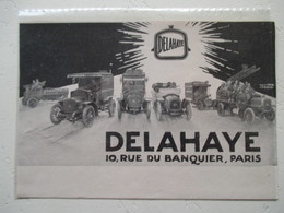 Transport Utilitaire - Camion Pompier  DELAHAYE   - Coupure De Presse De 1912 - Trucks