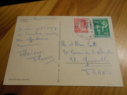 FESTIVAL DE THéATRE WILTZ FOOTBALL LOT DE DEUX CARTES 1960 - Franking Machines (EMA)