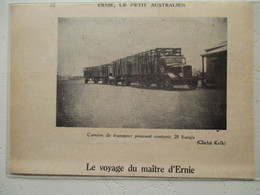 Transport Utilitaire - Dajarra Australie -  Camion Attelage Train Roulant   - Coupure De Presse De 1951 - Trucks