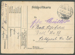 CANTONS De L'EST - Feldpost Karte Obl; Dc WEISMES Kr. Malmédy 12-12-1917 Vers Feldpost Nr.20  - 15420 - Sonstige & Ohne Zuordnung