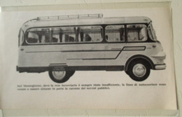 Transport Utilitaire - Omnibus Italien Du Mezzogiorno - Coupure De Presse De 1917 - Vrachtwagens