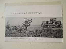 Transport Utilitaire - Plaine De A Beauce - Tracteur Et Culture Mécanique - Coupure De Presse De 1924 - Tractors