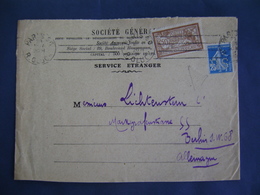 FRANCE - LETTER SENT FROM PARIS TO BERLIN (GERMANY) , 2 STAMPS WITH PERFIN IN 19?? IN THE STATE - Andere & Zonder Classificatie