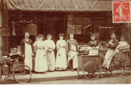 75 Blotto 5 Rue Charlot  Paris Conserverie Alimentaires Volailles Gibiers Carte Photo Spécialités Vins Bordeaux TOP 1908 - Arrondissement: 03