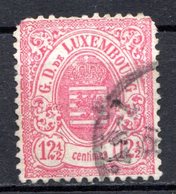 LUXEMBOURG - 1874-80 - N° 31 - 12 C. 1/2 Rose - (Armoiries) - 1906 Guillermo IV