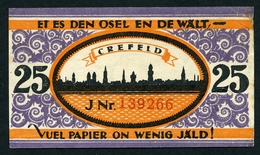 NOTGELD : CREFELD, 1921 : 25 PFENNIG - Non Classificati