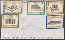 NORFOLK ISLAND - NZ MULTIFRANKED COMMERCIAL AIRMAIL COVER - Norfolk Island